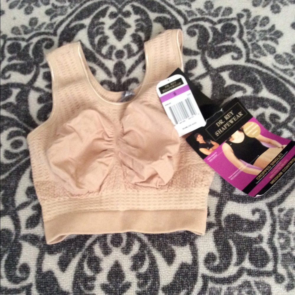 NWT Dr. Rey Shapewear Cropped Singlet Bra Size S